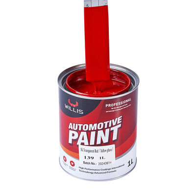 Hoge Kwaliteit 1K Transparante Rode Autolak met 2K Primer Acrylhars Gebaseerde Vloeibare Coating voor Auto-restauratie