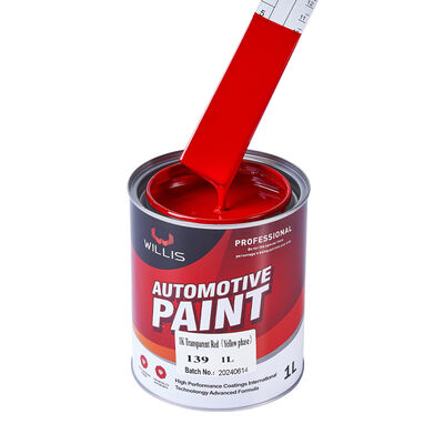 Hoge Kwaliteit 1K Transparante Rode Autolak met 2K Primer Acrylhars Gebaseerde Vloeibare Coating voor Auto-restauratie