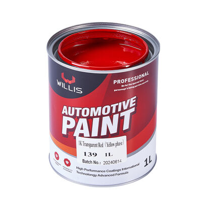 Hoge Kwaliteit 1K Transparante Rode Autolak met 2K Primer Acrylhars Gebaseerde Vloeibare Coating voor Auto-restauratie