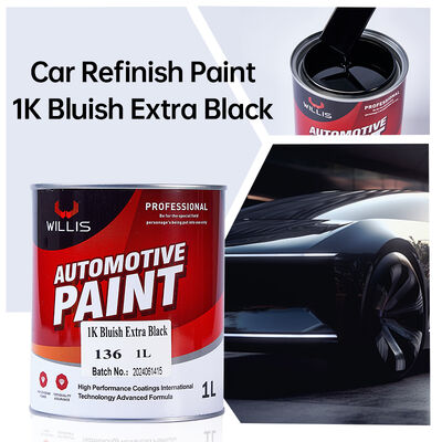 WILLIS 1K kleurverf voor auto's bedekt met plastic in 1K acrylhars met extra zwart Premium 1K verf voor voertuigcoating verf