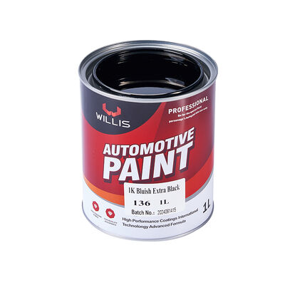 WILLIS 1K kleurverf voor auto's bedekt met plastic in 1K acrylhars met extra zwart Premium 1K verf voor voertuigcoating verf