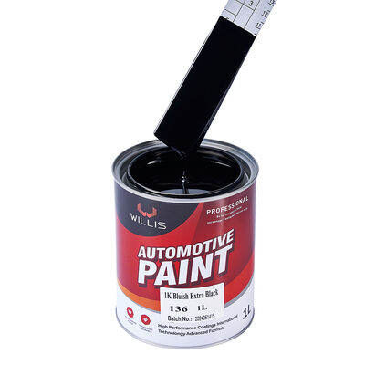 WILLIS 1K kleurverf voor auto's bedekt met plastic in 1K acrylhars met extra zwart Premium 1K verf voor voertuigcoating verf
