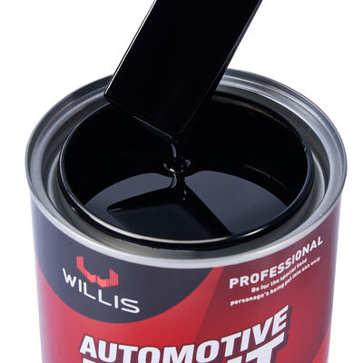 WILLIS 1K kleurverf voor auto's bedekt met plastic in 1K acrylhars met extra zwart Premium 1K verf voor voertuigcoating verf