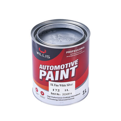 Hot Selling Willis 1K Fine White Silver Polyurethane Thinner Auto Repair Car Acrylic Resin Liquid Coating Paint Spray Mixed