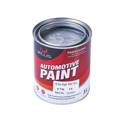 1K Acrylic Resin Liquid Coating Fine Bright White Silver Paint Moderate Brightness for Plastic Coating Thinner