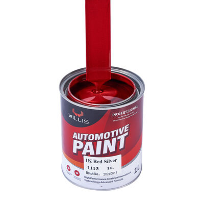 1K Pearlescent Red Silver Paint Solid Automotive Acrylic Resin Coating Liquid Pigment Paint Excellent Spray Application