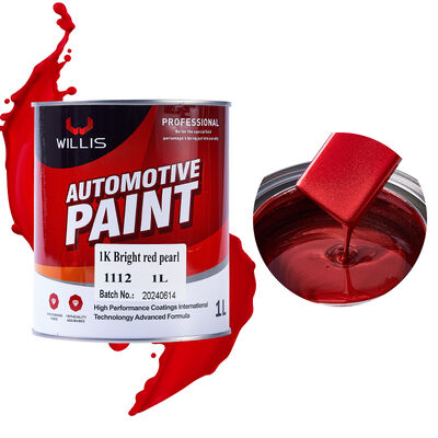 1K Bright Red Pearl Acrylic Resin Boat Paint Illusion Liquid Coating Automotive Repair Thinner Spray Easy to Use