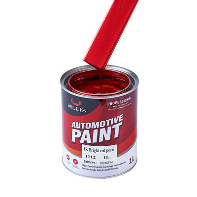 1K Bright Red Pearl Acrylic Resin Boat Paint Illusion Liquid Coating Automotive Repair Thinner Spray Easy to Use