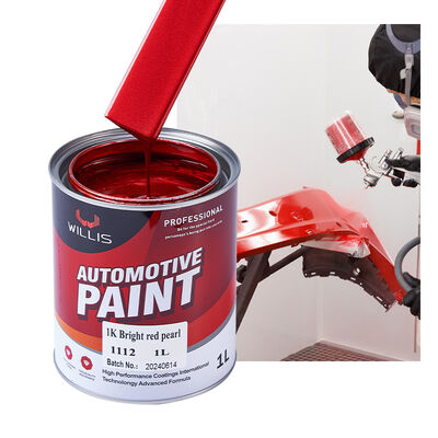 1K Bright Red Pearl Acrylic Resin Boat Paint Illusion Liquid Coating Automotive Repair Thinner Spray Easy to Use