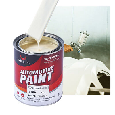 1K Acrylic Resin Basecoat & ClearCoat Red/Black Pearl Weather Resistant Pearlescent Vehicle Paint for Car & Boat