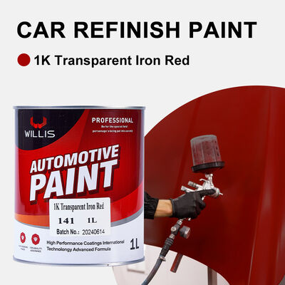 Autobody Car Touch Up Paint Auto Repair Verf 1k Transparante IJzer Rode Acryl Car Refinish Verf
