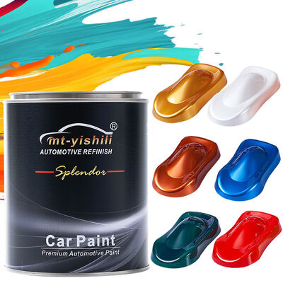 Hot Selling Mt-yishili Brand Lemon Yellow 1K Auto Refinish Basecoat Acrylic Resin Liquid Coating Automotive/Car Paint