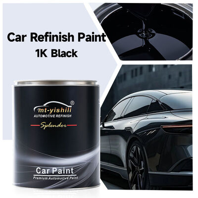 High Quality 1K Black Acrylic Coating , Automotive Refinishing Wholesale Price, 1L/4L Sizes