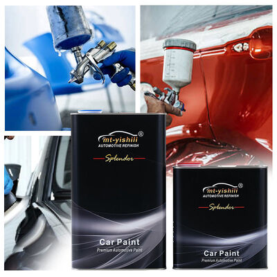 Car Paint 1K Silver Acrylic Coating for Automotive Repair, Factory Supply with Thinner | One Component & Body Filler