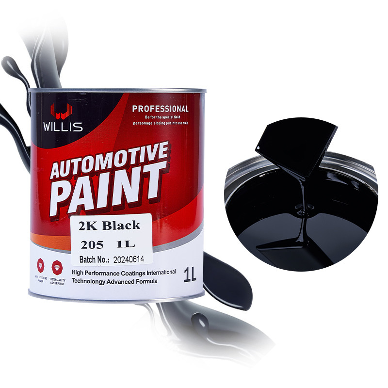 Snel drogen 2K Solid Auto Body Metal Filler Deep Emerald Groen Vlak Zwart 2k Spray Paint 2k Topcoat