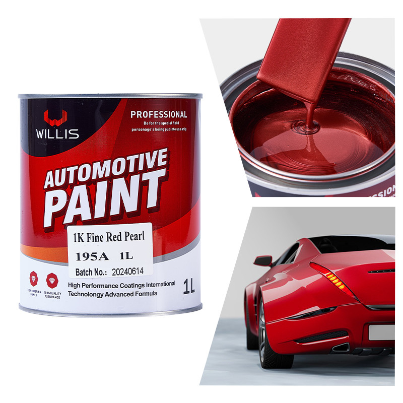 Acrylische parelvormige autopent Hoge kleur verzadiging 1K fijnrode parel metalen autopent Automotive thinner