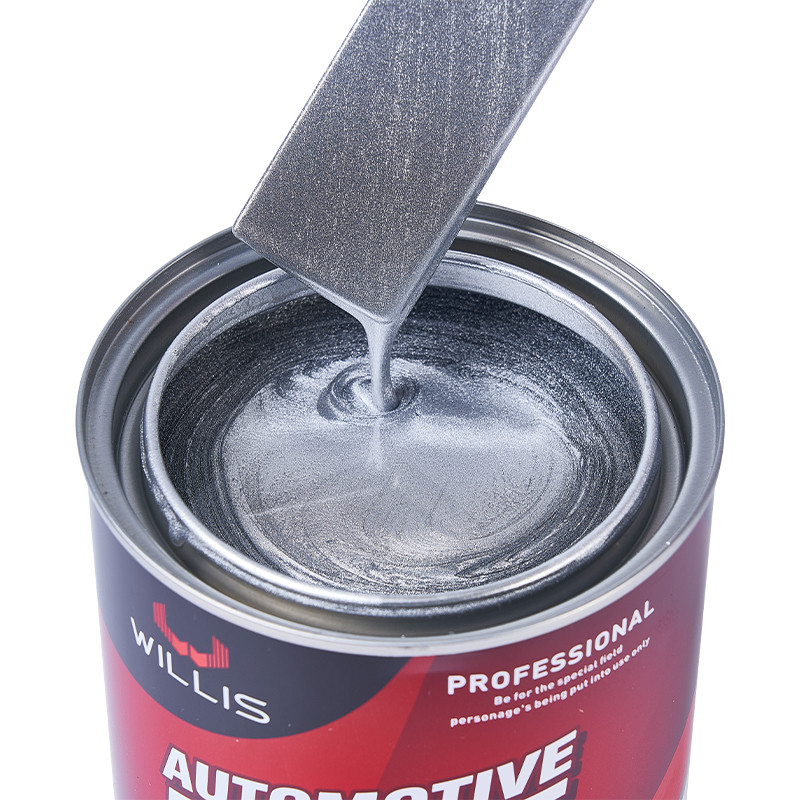 Vloeibare coating Zwart zilver autoverf, Mat zilver autoverf Voor plastic bumpers 1K Grob zilver metalen automobiel