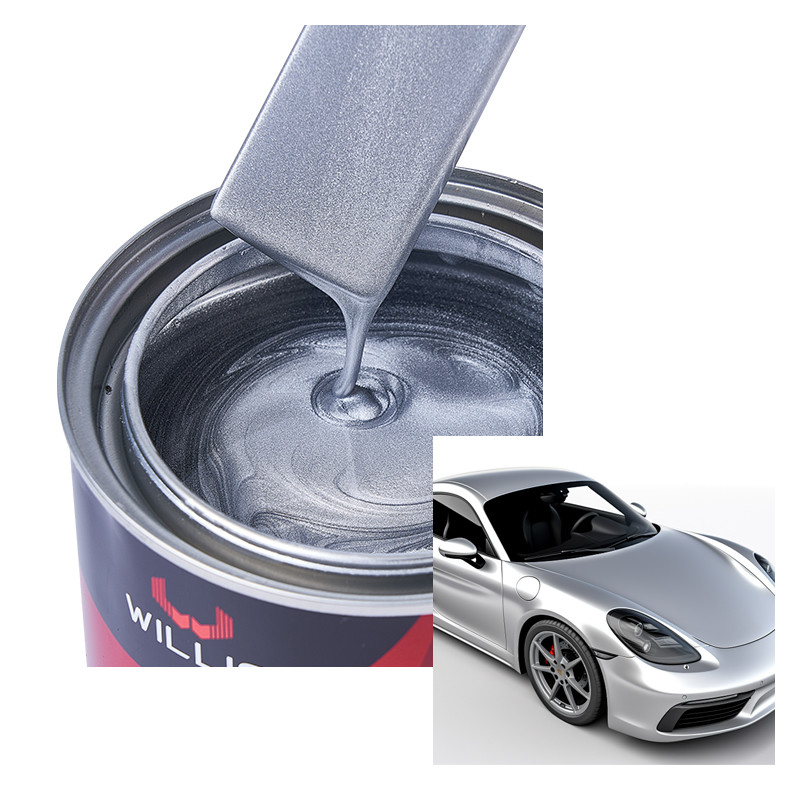 Afwerking Sparking Silver Metallic Automotive Paint Powder Coating 1K Basecoat, acryllak sprayverf, auto auto verf
