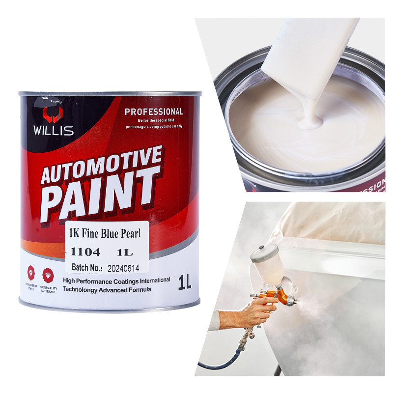 1K basecoat rood/zwart parel autoverf, weerbestendige parelvormige autoverf, heldere laag, hardder, dunner