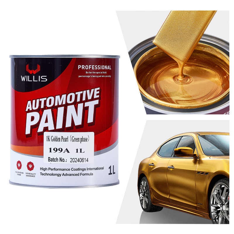 1K Pearl Car Paint voor aanpasbare vloeibare coating in Golden Pearl Green Phase