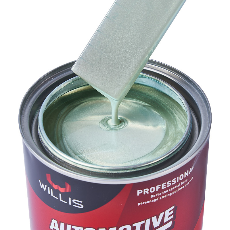1K Multi Color Changing Pearlescent Illusion Effect Verf Acrylhars Met Blauw Groen Paarse Coating Verf