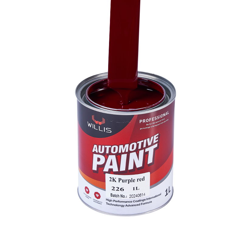 Paars Rood Hoogglans Snel droogend 2K Solid Paint en Acrylic Primer Paint voor autoreparatie