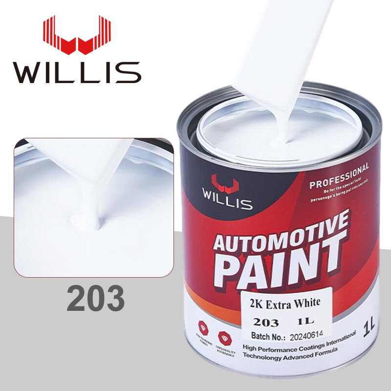 Verf voor auto's Hoogglanzend 2K Duidelijke laag Vloeibare coating Plastic coating WILLIS Brand Lack met Hardener