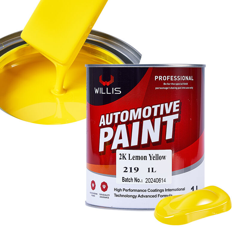 Fabrieksdirecte 2K Citroengele Autolak Goede Prijs Benodigdheden Auto Boot Reparatie Verf Acryl Vloeibare Coating Spray