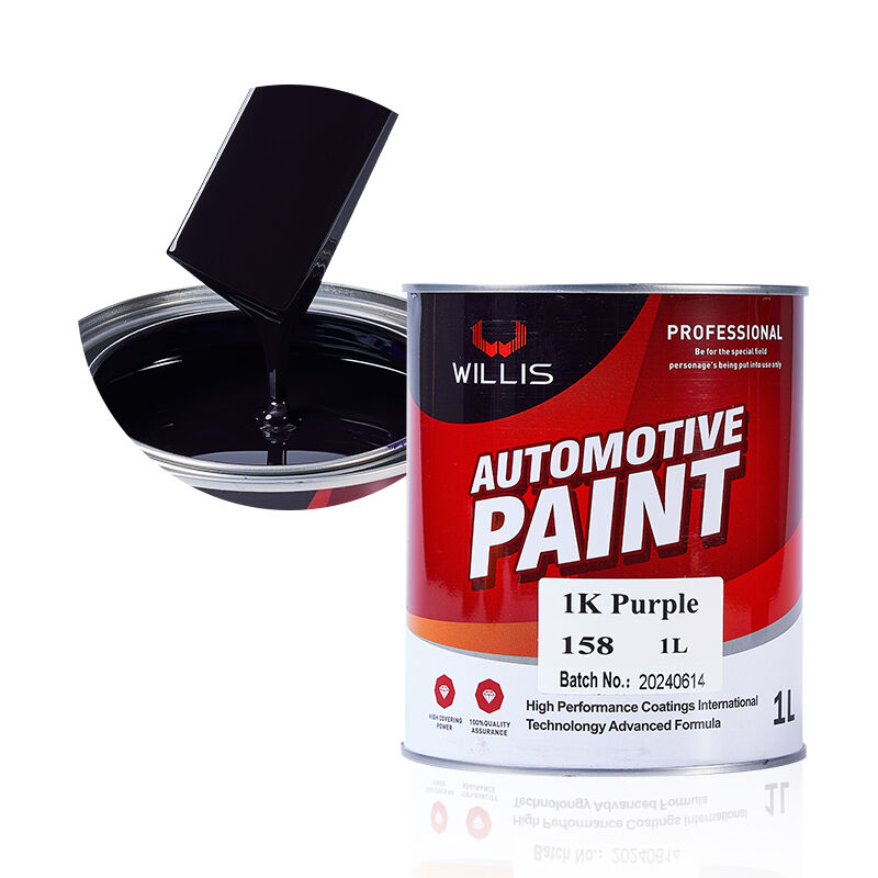 Autobody 1K paars autolak voor reparatie en herlakken vloeibare coating voor plastic & autosprayverdunner