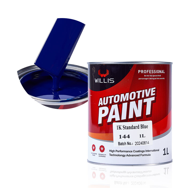 Fabrieksrecht 1K Ultra-Low Price Blauw Eéncomponent Acrylhars Vloeibare Autoreparatie Verf Auto Verfverdunner