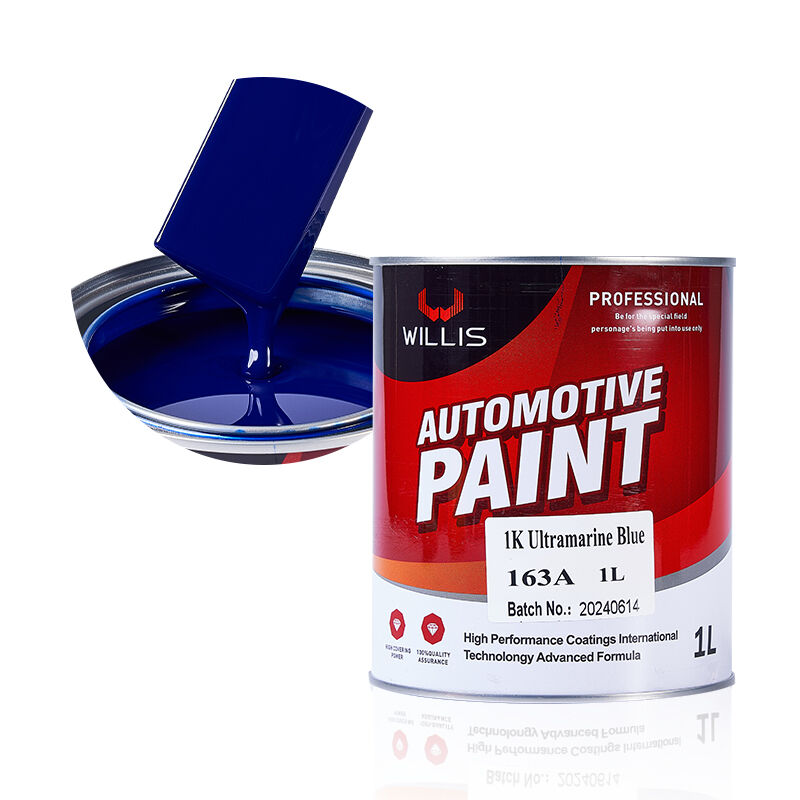 Warm te koop 1K Blauwe Auto Repair Verf Eéncomponent Acrylhars Lage prijs Hoogwaardige Primer Dunner Duidelijke Spray